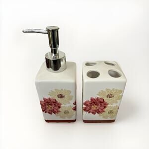 Cute Lotion/ Soap Dispenser & Toothbrush Holder